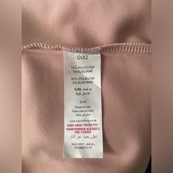 Lord & Taylor’s Quiz Dusky Frill Pink Halter Neck Frill Dress - Picture 8 of 9